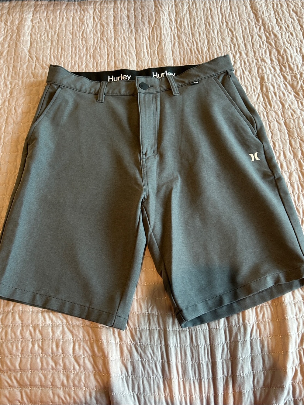 Hurley Men's Dark Olive Hybrid Shorts
